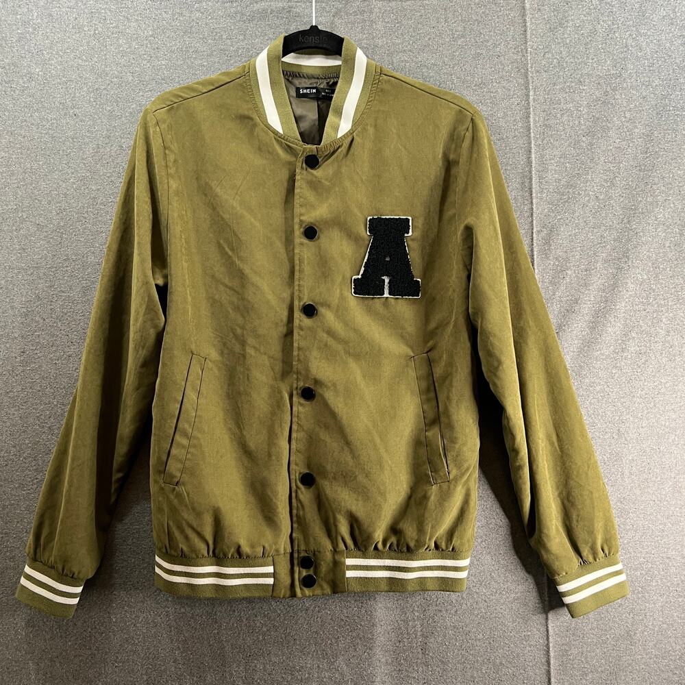 SHEIN Jacket Womens Size Small Green Lightweight Long Sleeve